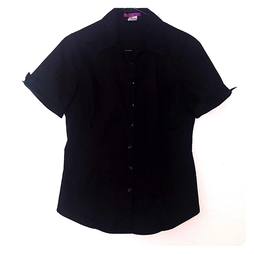 Black Button down blouse